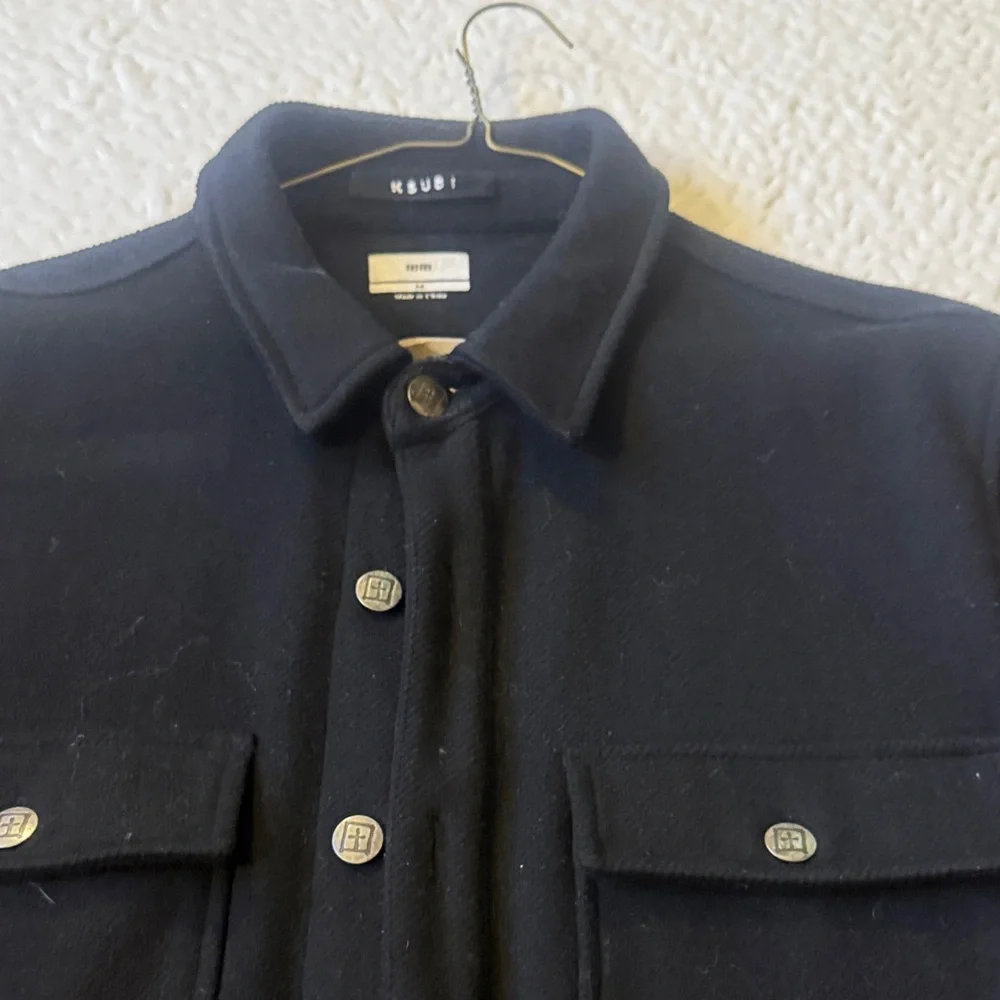 Ksubi Men's Dark Jacket with Button Details - Picture 1 of 8